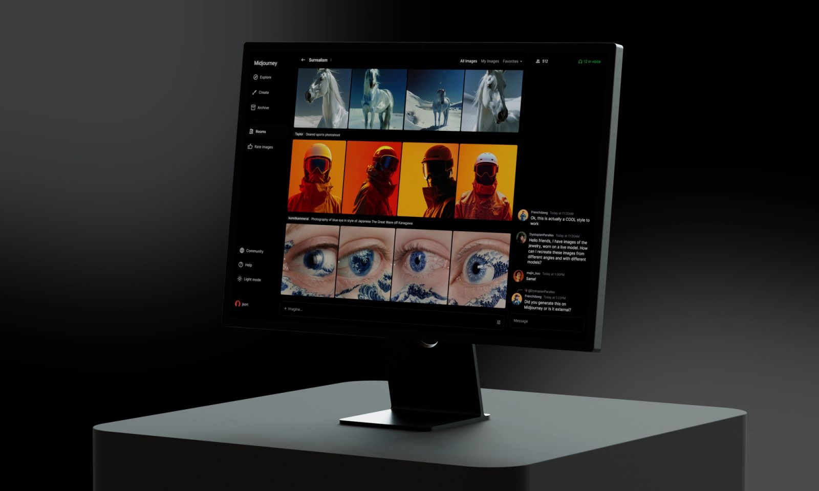 Product interface on a display — Oura case study hero