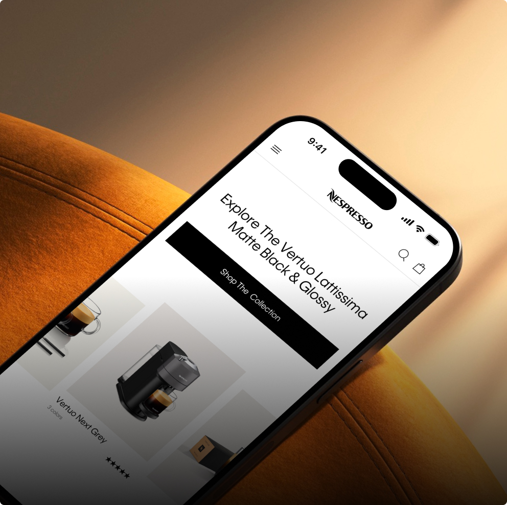 Nespresso — product atmosphere